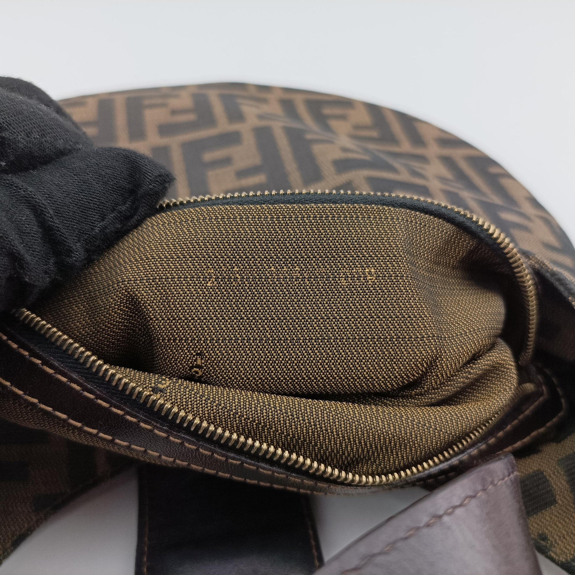 Zucca Brown canvas x Leather 8BR631 Lot number unknownズッカ柄 ブラウン キャンバスxレザー 8BR631 製番不明