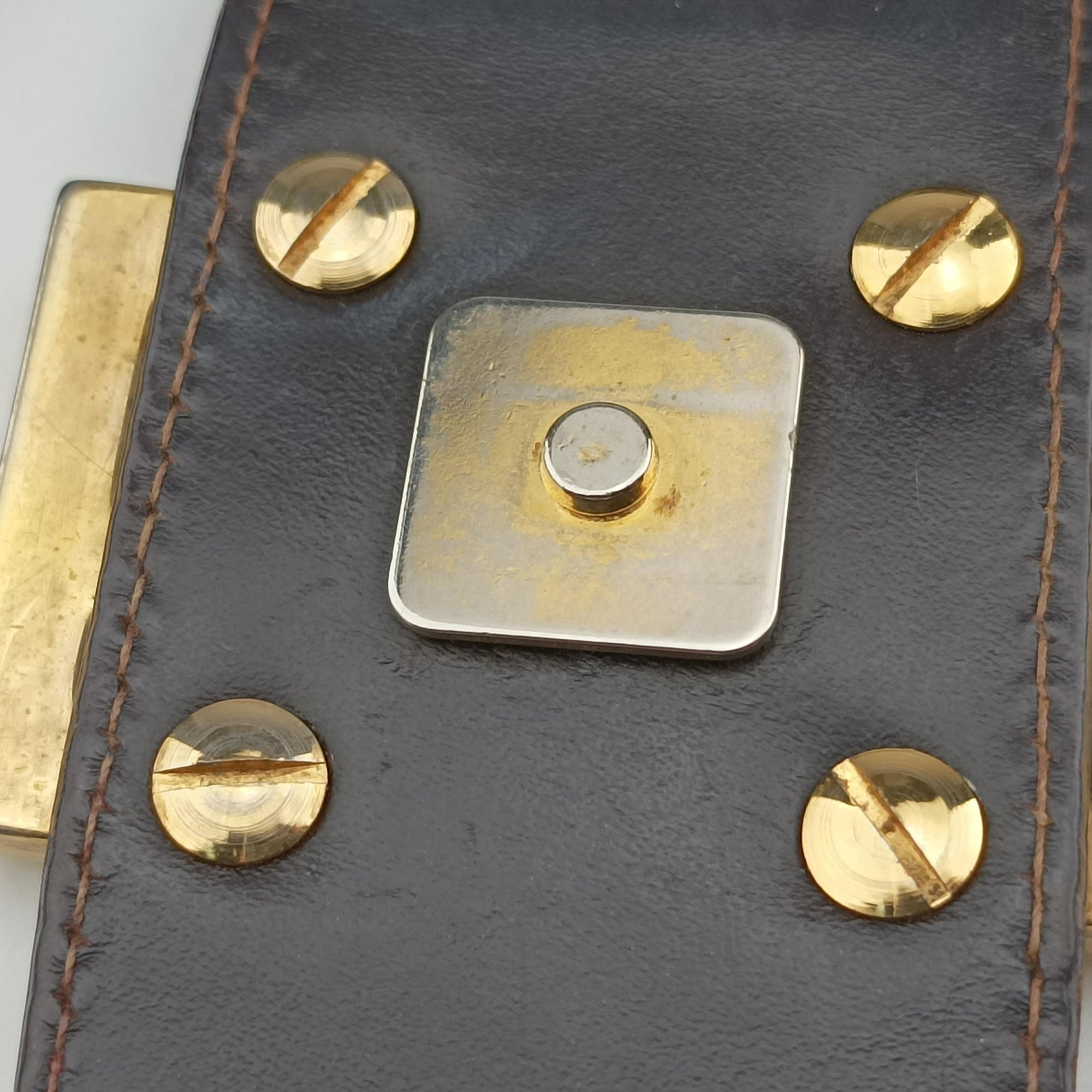 Zucca Brown canvas x Leather 8BR631 Lot number unknownズッカ柄 ブラウン キャンバスxレザー 8BR631 製番不明