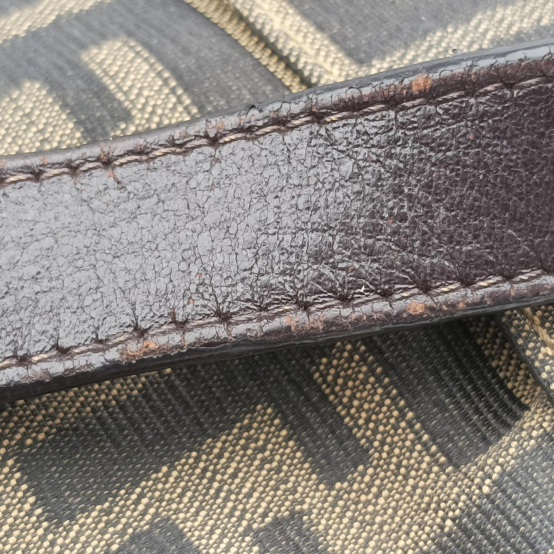 Zucca Brown canvas x Leather 8BR631 Lot number unknownズッカ柄 ブラウン キャンバスxレザー 8BR631 製番不明