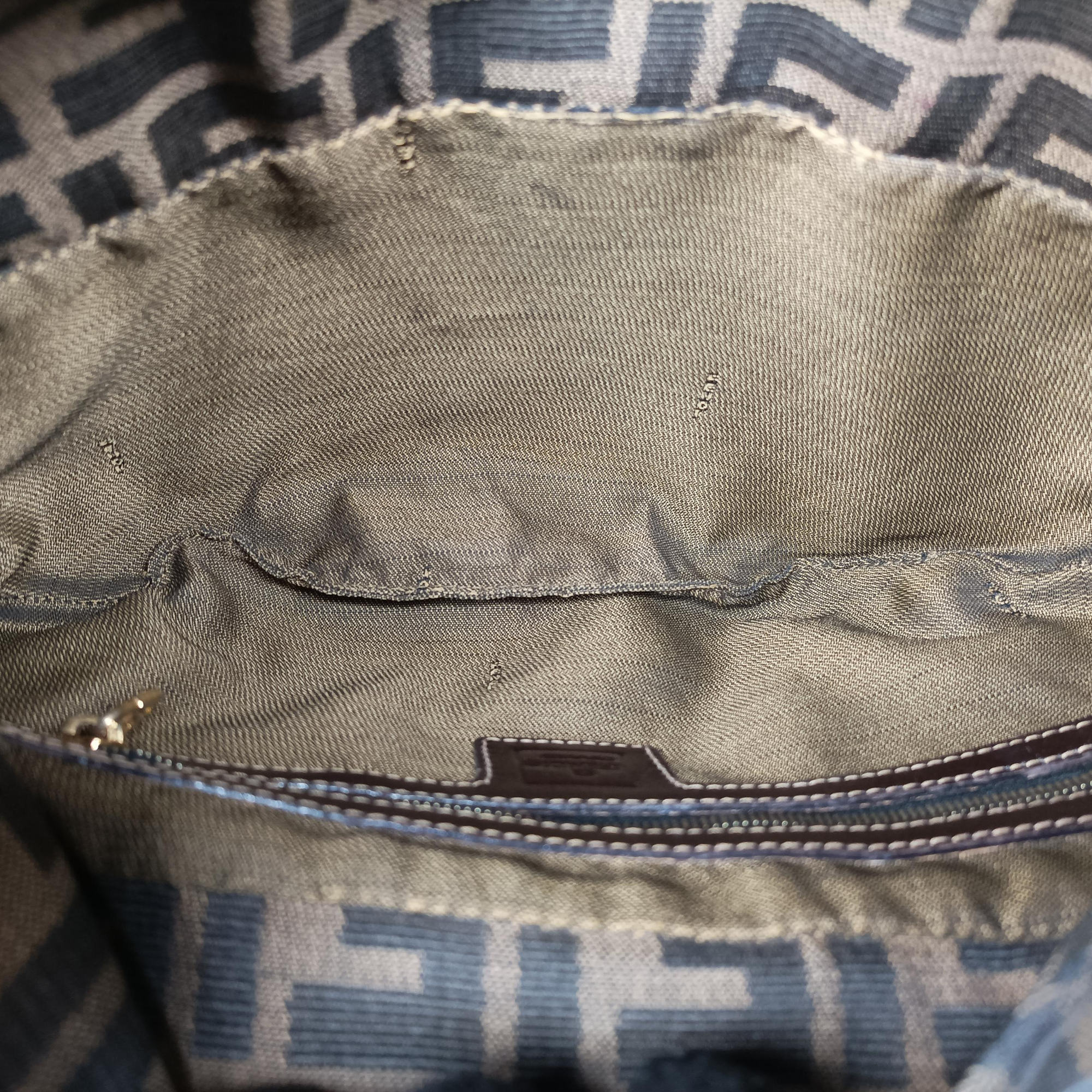 Zucca Brown canvas x Leather 8BR631 Lot number unknownズッカ柄 ブラウン キャンバスxレザー 8BR631 製番不明