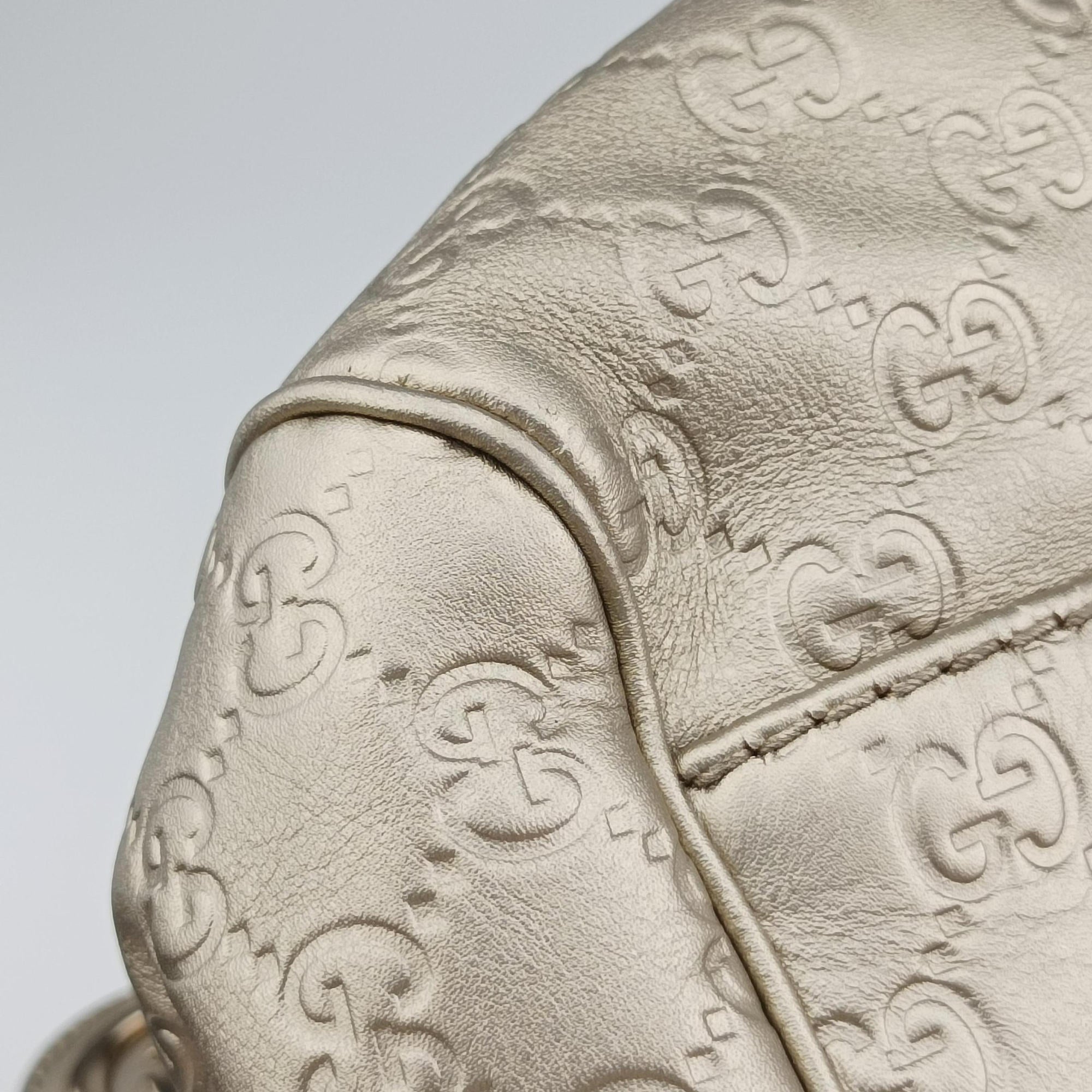 Sukey GUCCISSIMA Golden Leather 223974 C010721372スーキー ディアマンテ ゴールド レザー 223974 C010721372
