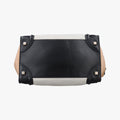 Luggage Mini Shopper Beige×white×black Leather U-CE-0121ラゲージミニショッパー ベージュ×ホワイト×ブラック レザー U-CE-0121