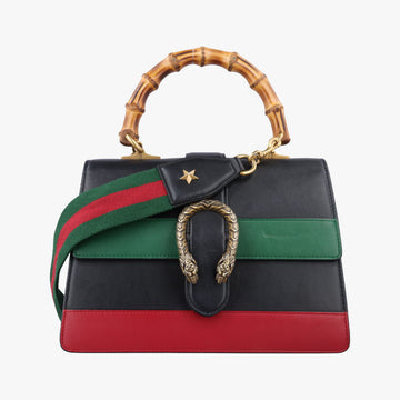 Dionysus Black×green×red Leather 448075 I022513128ディオニュソス ブラック ×グリーン×レッド レザー 448075 I022513128