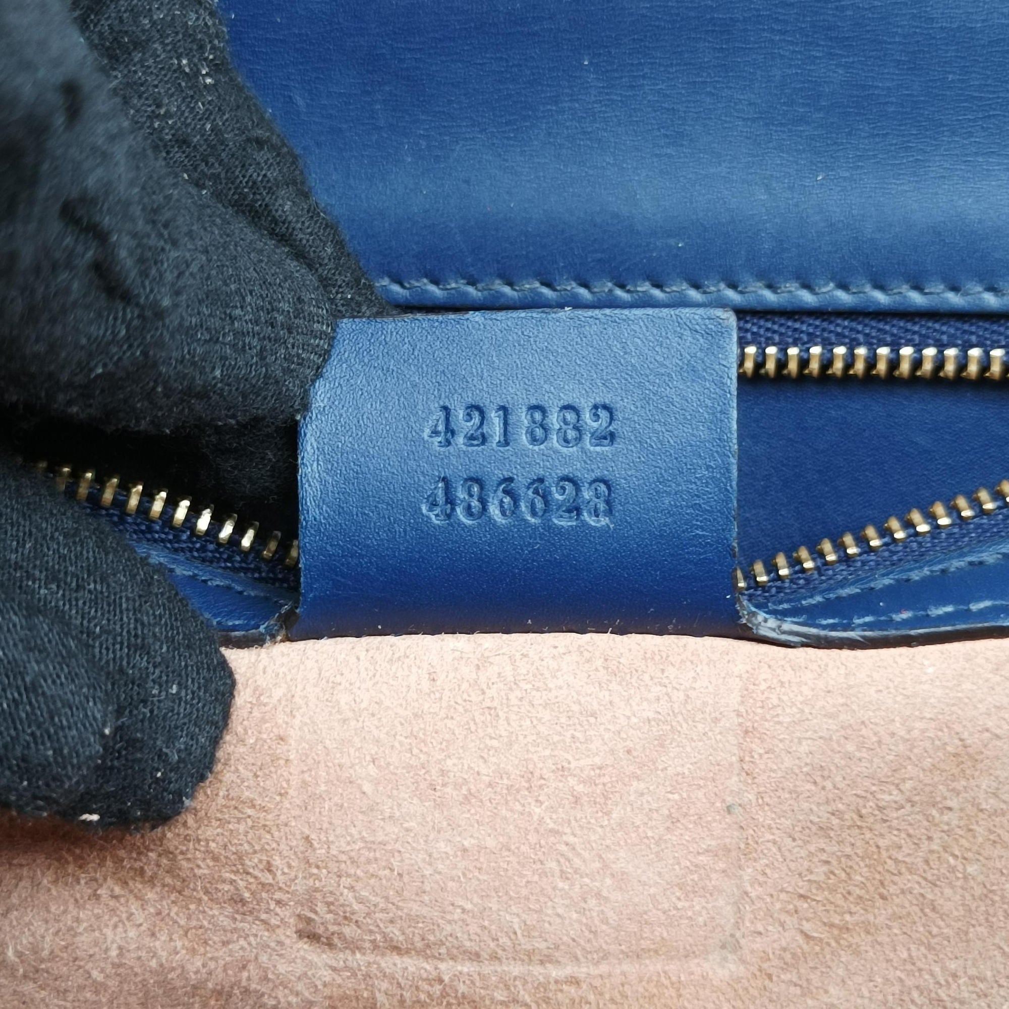 Sylvie Blue Leather 421882 B022500231シルヴィ ブルー レザー 421882 B022500231