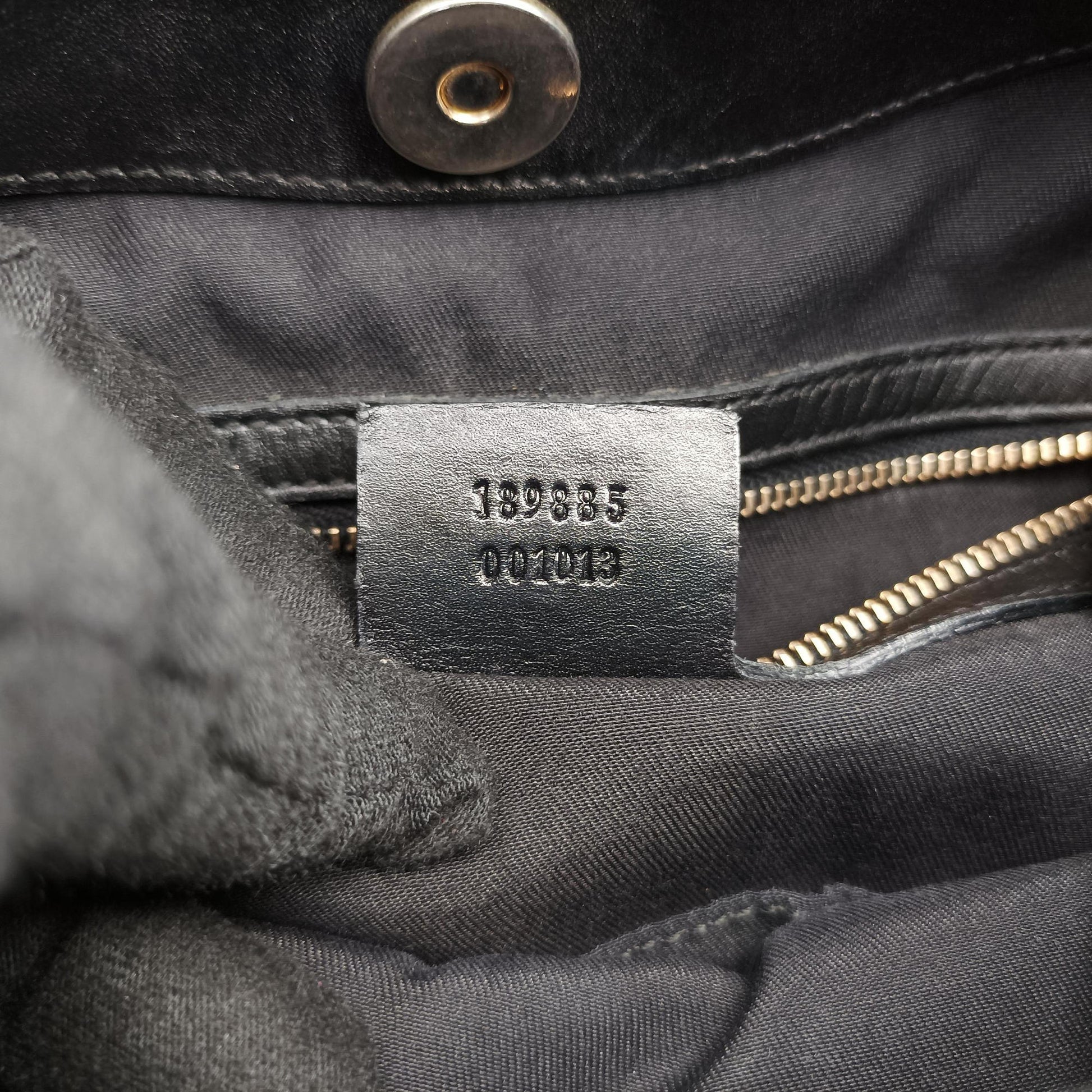 Queen Black canvas× leather 189885 H1546945クイーン ブラック キャンバス× レザー 189885 H1546945