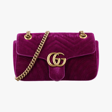 GG Marmont Purple velour 448497 A023108986GGマーモント パープル ベロア 448497 A023108986