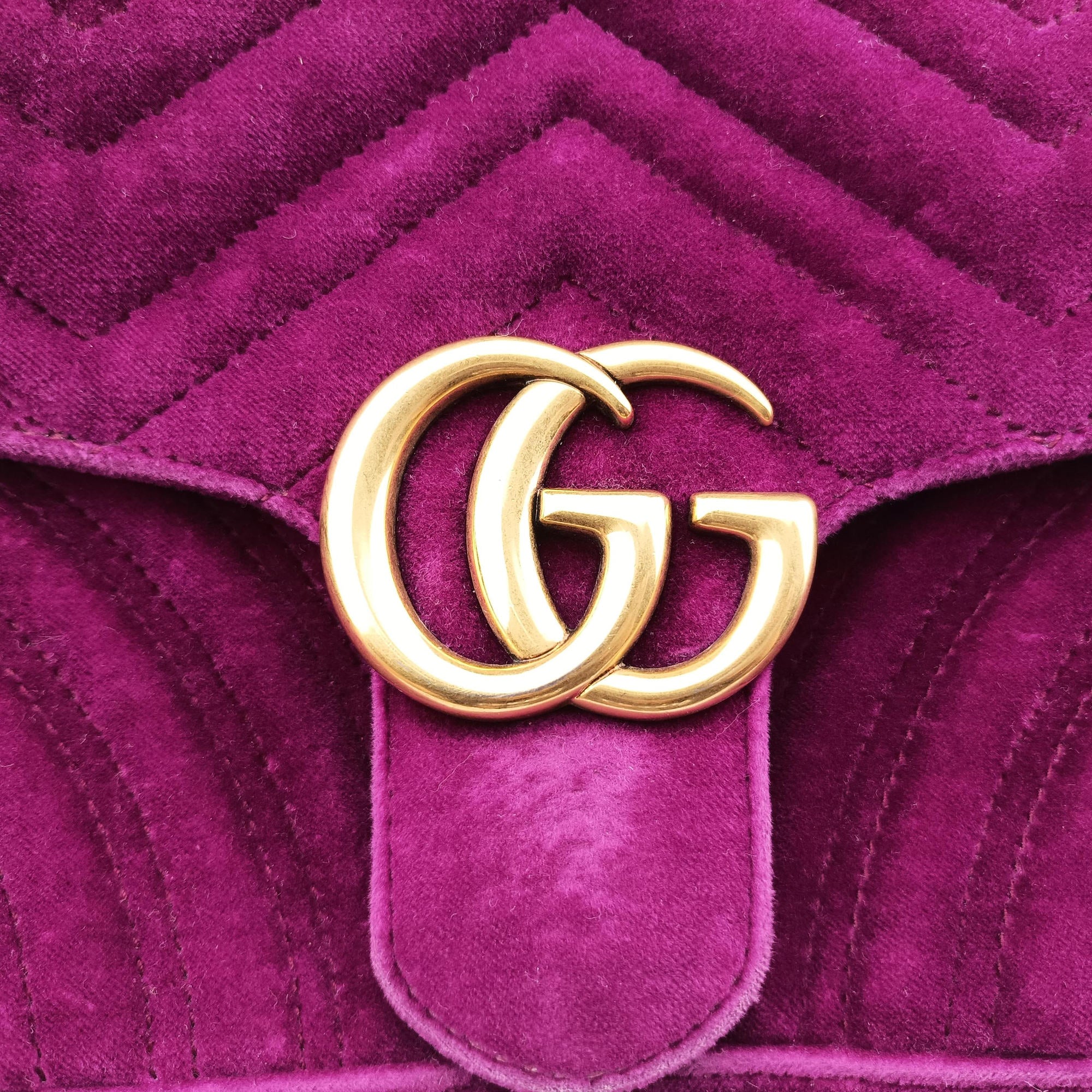 GG Marmont Purple velour 448497 A023108986GGマーモント パープル ベロア 448497 A023108986
