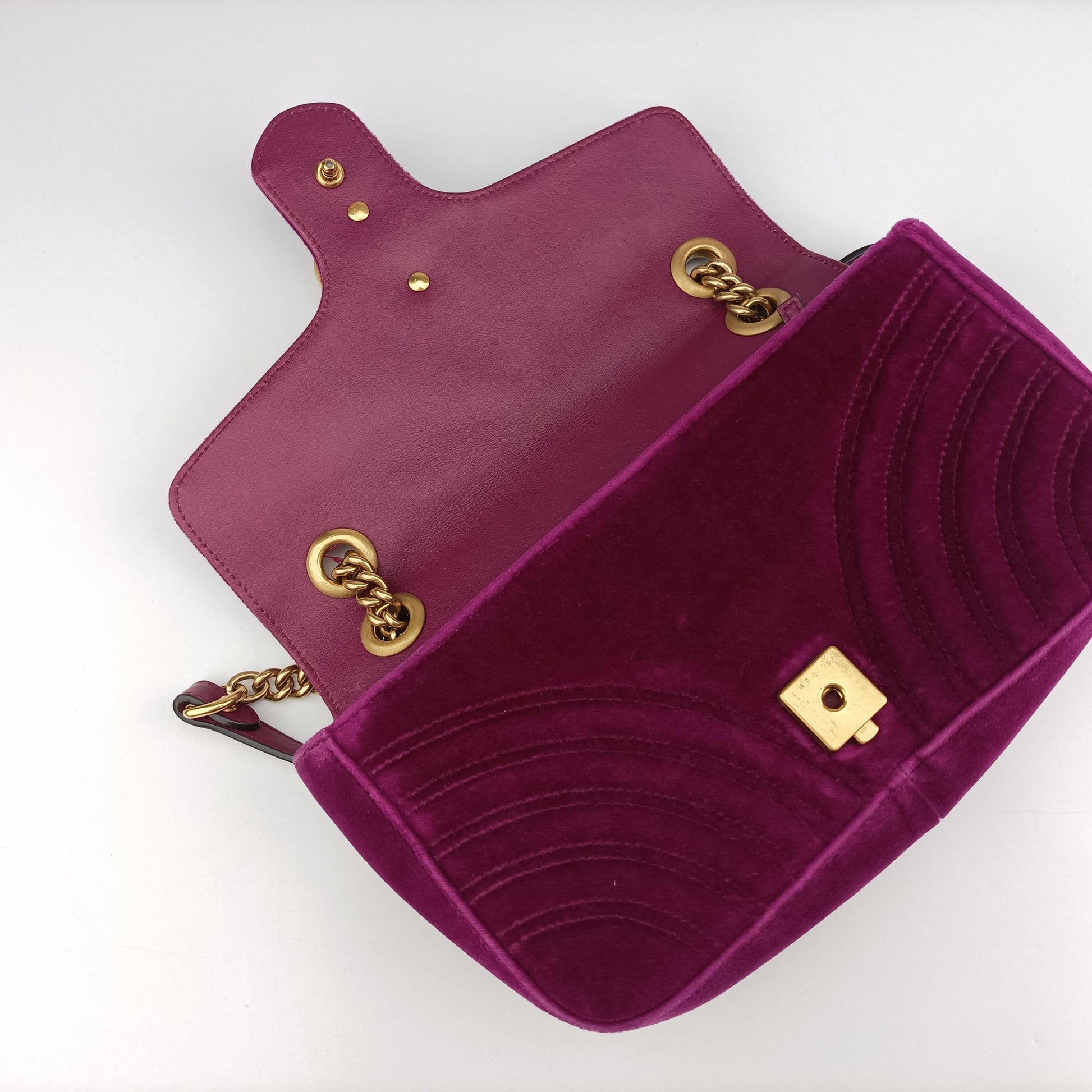 GG Marmont Purple velour 448497 A023108986GGマーモント パープル ベロア 448497 A023108986