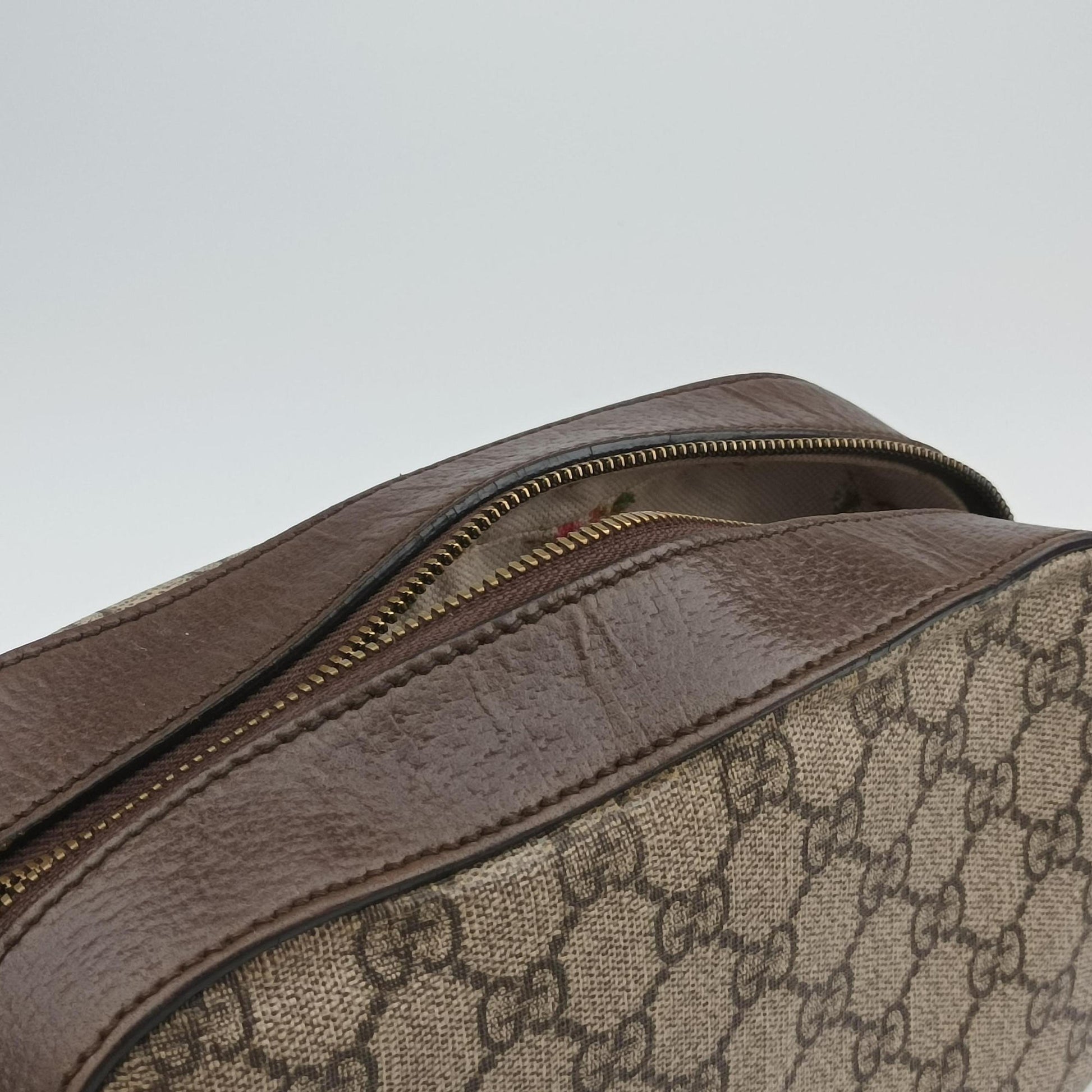 Neo Messenger beige×brown PVC coated canvas ×Leather 476466 C034217739ネオ メッセンジャー ベージュ×ブラウン PVCコーティングキャンバス×レザー 476466 C034217739
