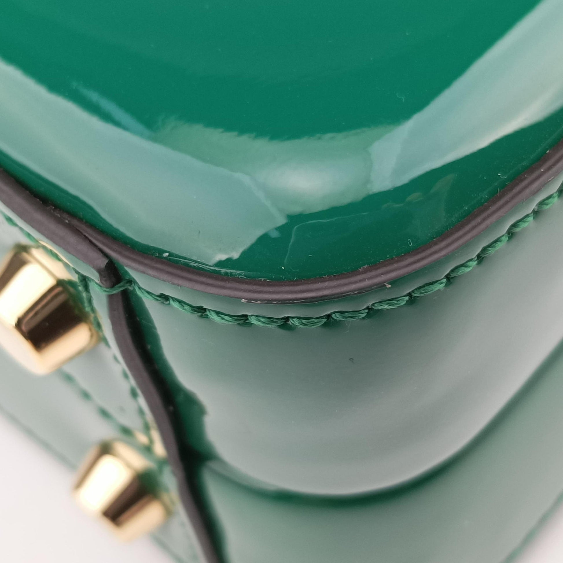 Sylvie Green Patent Leather 589478 E030193046シルヴィ グリーン パテント 589478 E030193046