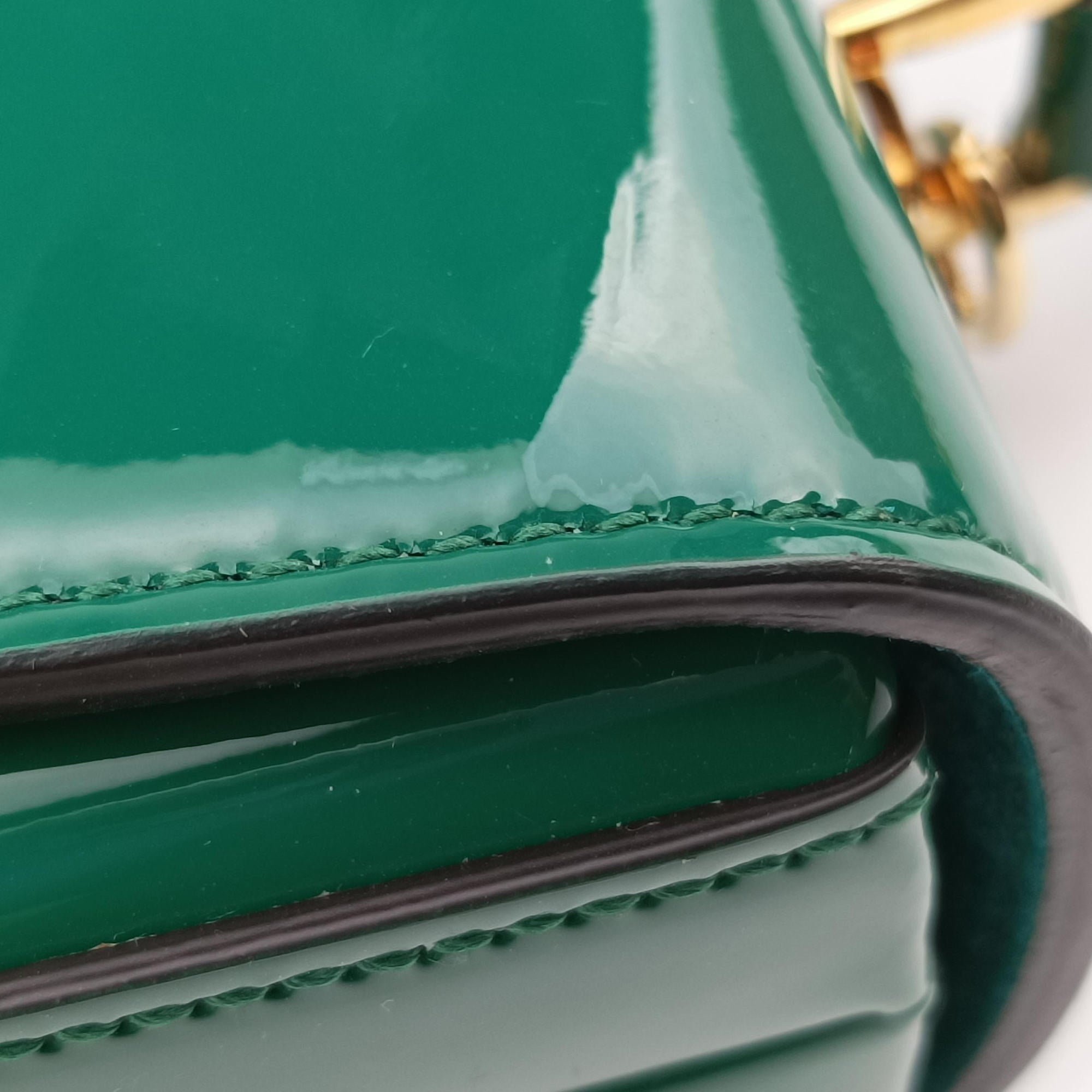 Sylvie Green Patent Leather 589478 E030193046シルヴィ グリーン パテント 589478 E030193046