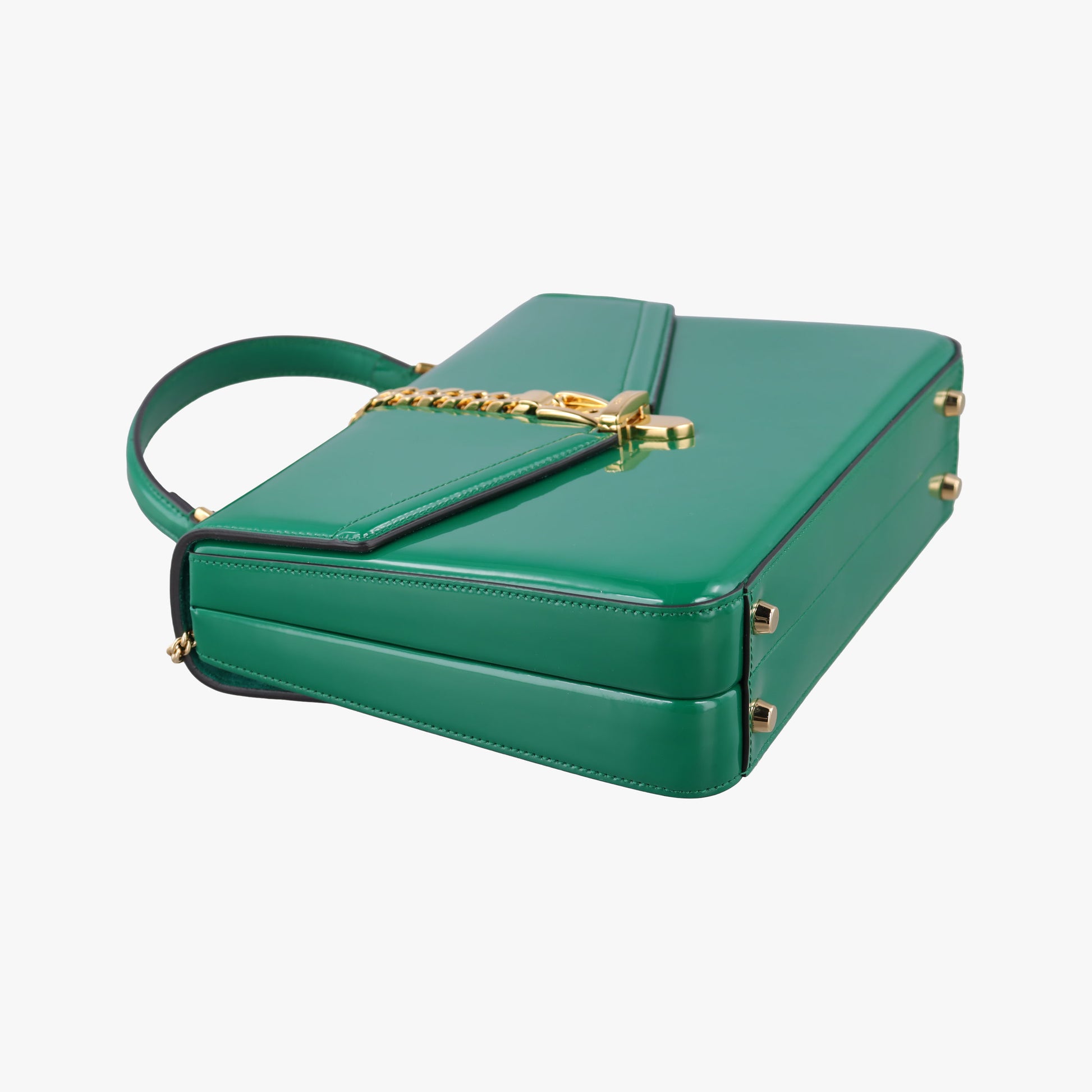 Sylvie Green Patent Leather 589478 E030193046シルヴィ グリーン パテント 589478 E030193046