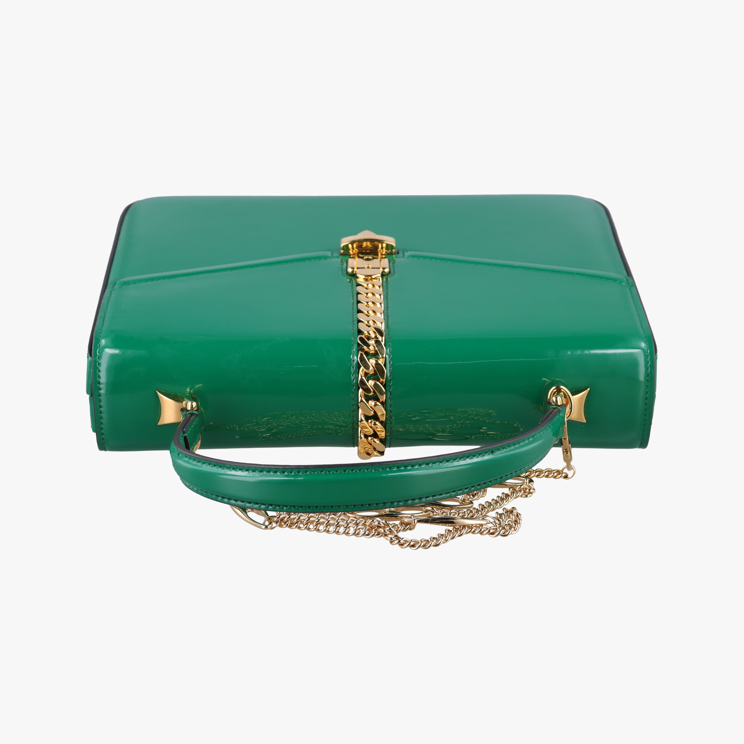 Sylvie Green Patent Leather 589478 E030193046シルヴィ グリーン パテント 589478 E030193046