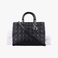 Lady Dior Black lambskin 18-MA-1104レディディオール ブラック ラムスキン 18-MA-1104