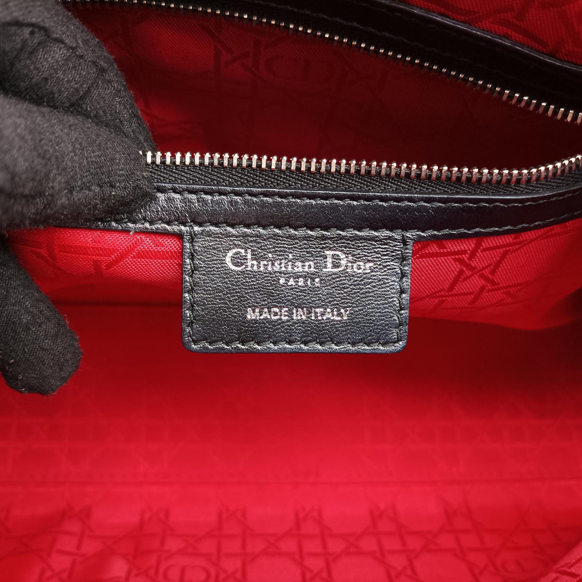 Lady Dior Black lambskin 18-MA-1104レディディオール ブラック ラムスキン 18-MA-1104