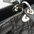Lady Dior Black lambskin 18-MA-1104レディディオール ブラック ラムスキン 18-MA-1104