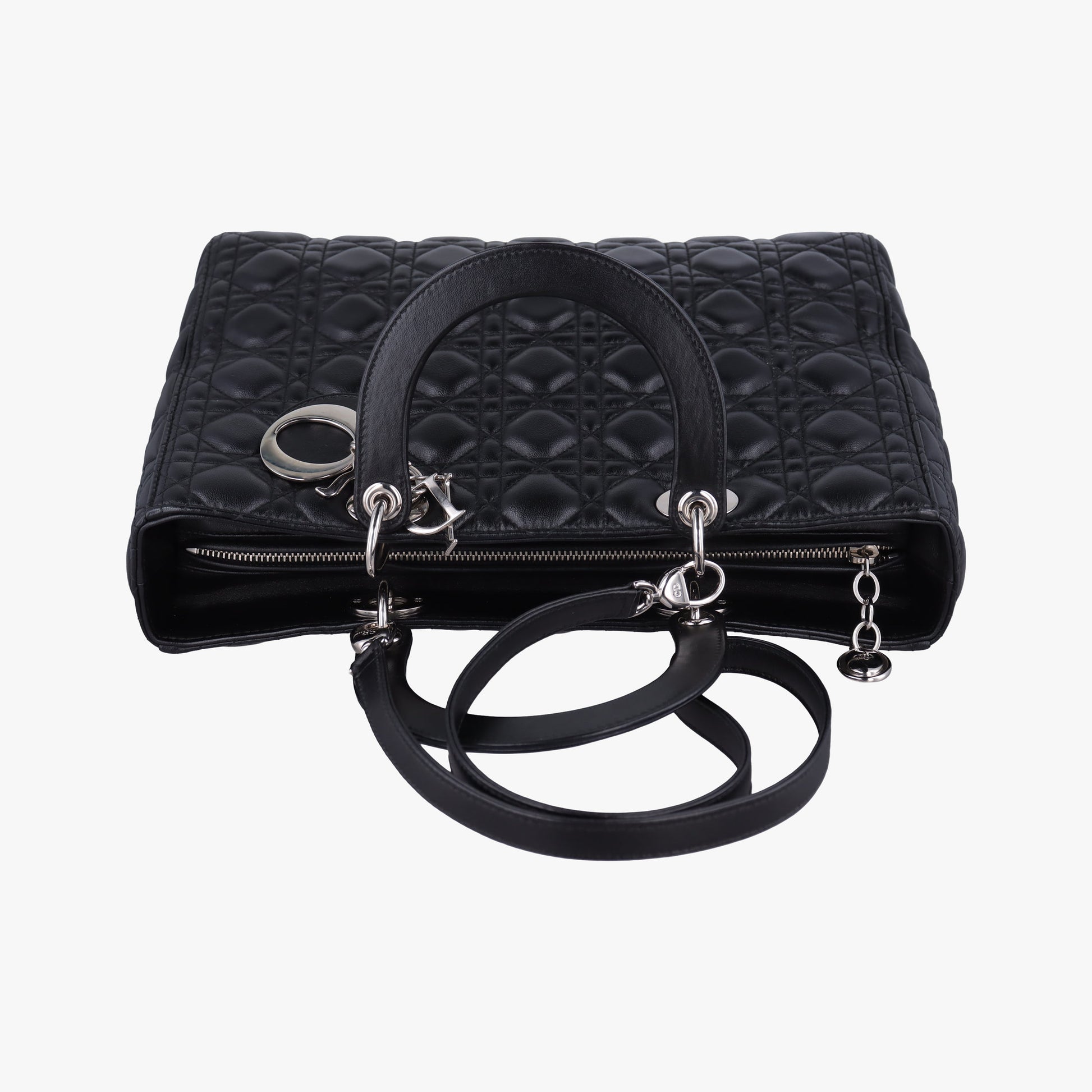 Lady Dior Black lambskin 18-MA-1104レディディオール ブラック ラムスキン 18-MA-1104
