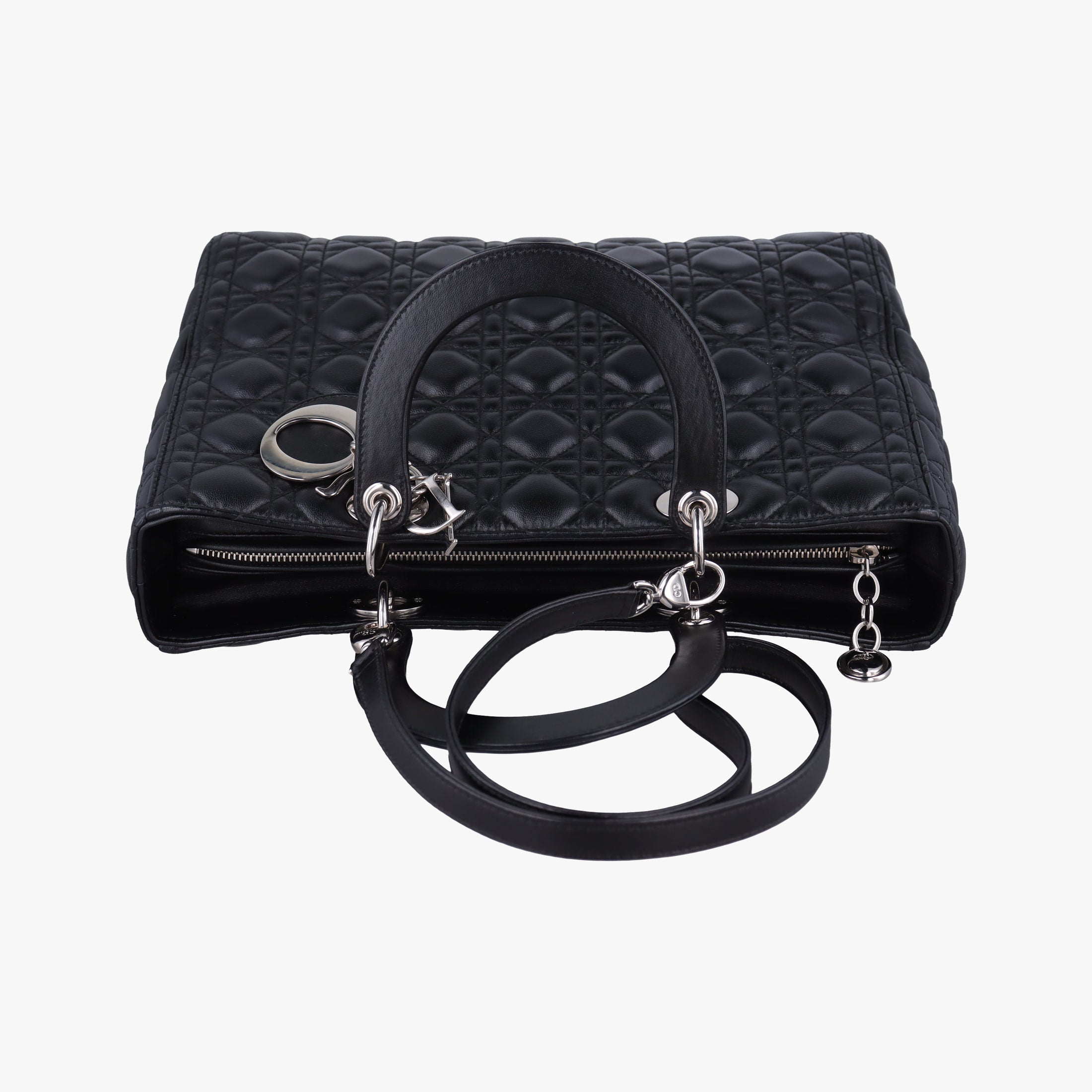 Lady Dior Black lambskin 18-MA-1104レディディオール ブラック ラムスキン 18-MA-1104