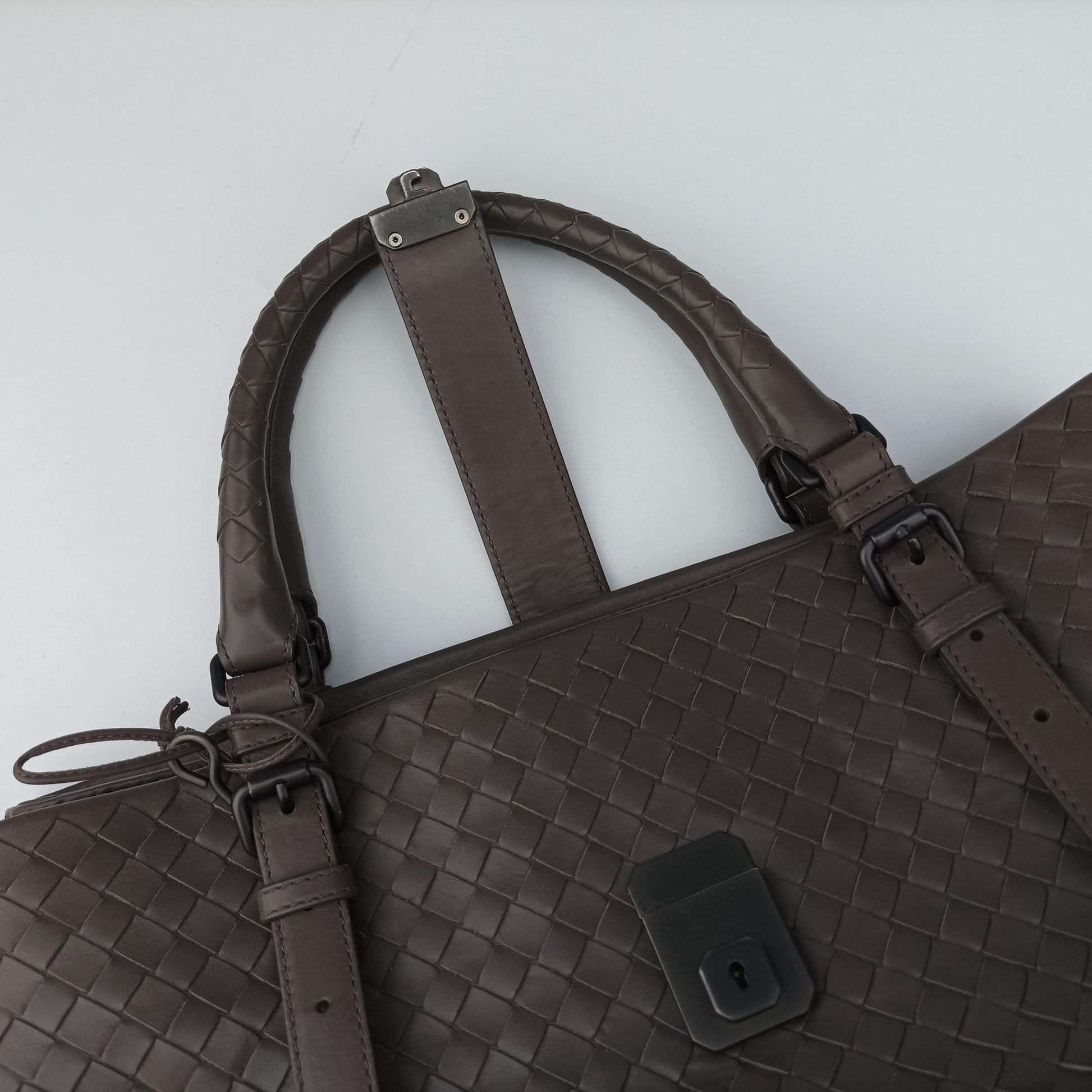Roma Intrecciato Brown lambskin B00409209Pローマ イントレチャート ブラウン ラムスキン B00409209P