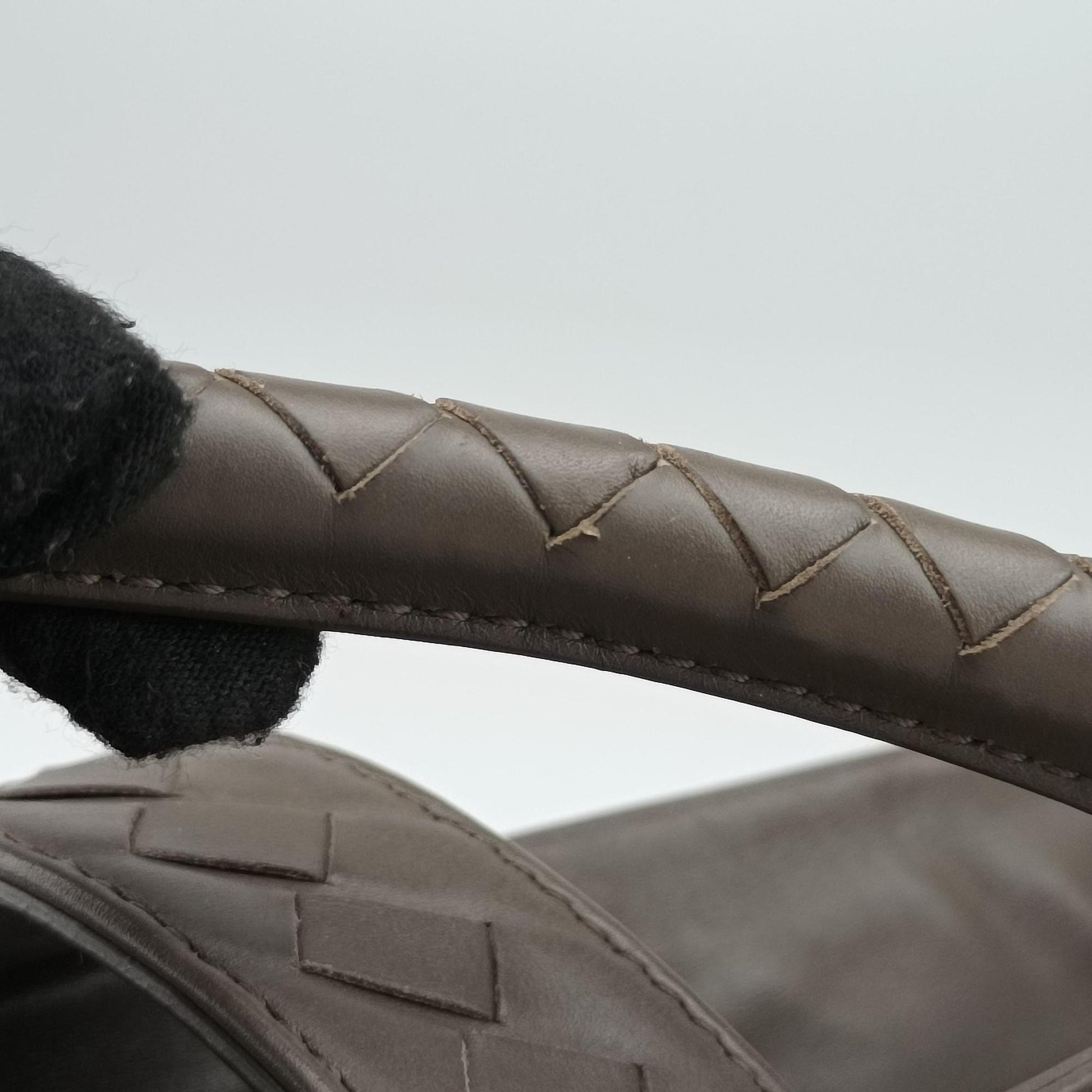 Roma Intrecciato Brown lambskin B00409209Pローマ イントレチャート ブラウン ラムスキン B00409209P
