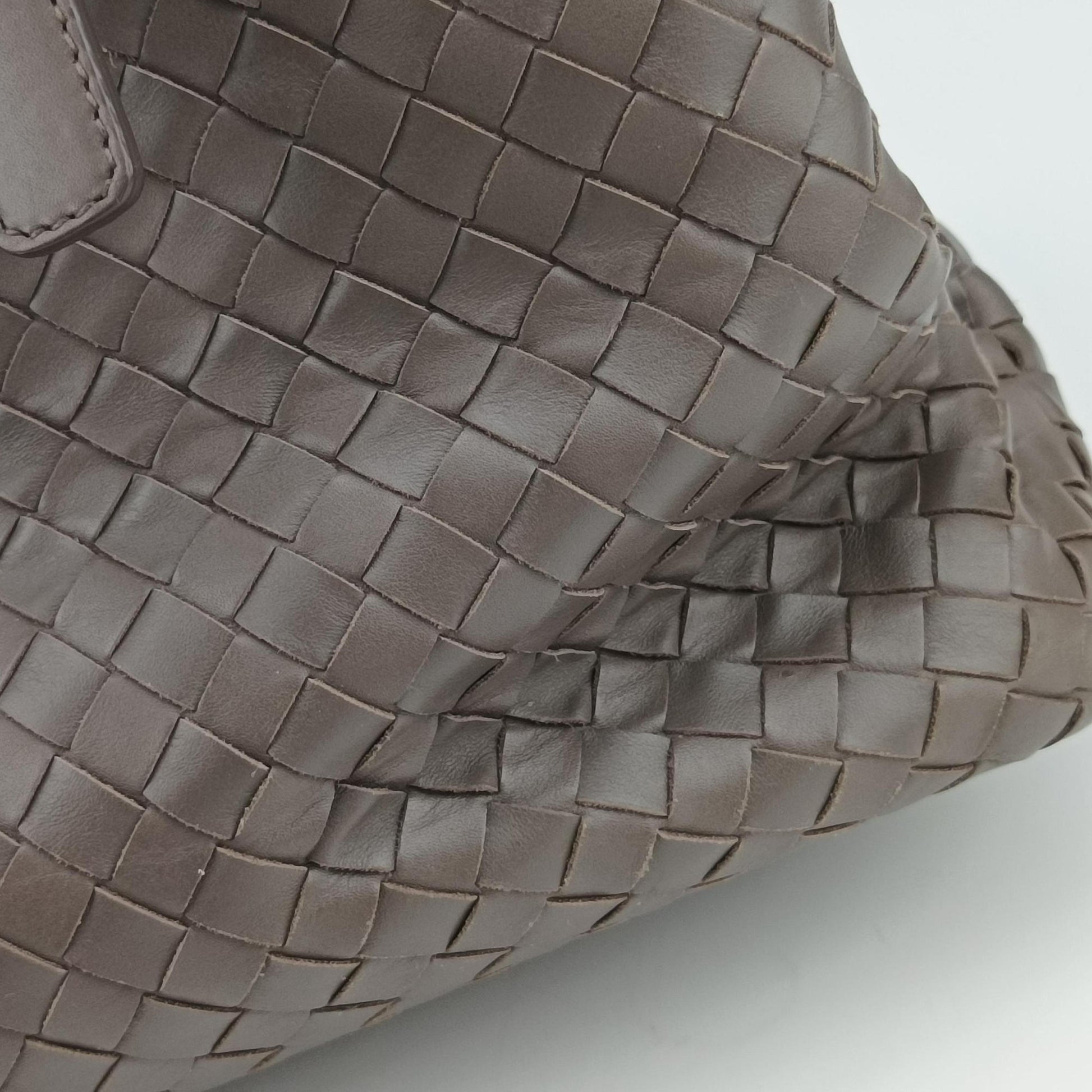 Roma Intrecciato Brown lambskin B00409209Pローマ イントレチャート ブラウン ラムスキン B00409209P