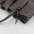 Roma Intrecciato Brown lambskin B00409209Pローマ イントレチャート ブラウン ラムスキン B00409209P