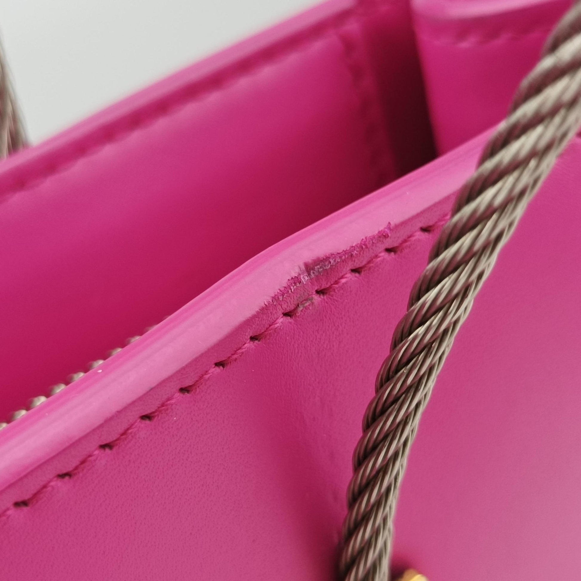 Cable Shopper Rose Leather 371177.5610.F.002123ケーブル ショッパー ローズ レッド レザー 371177.5610.F.002123
