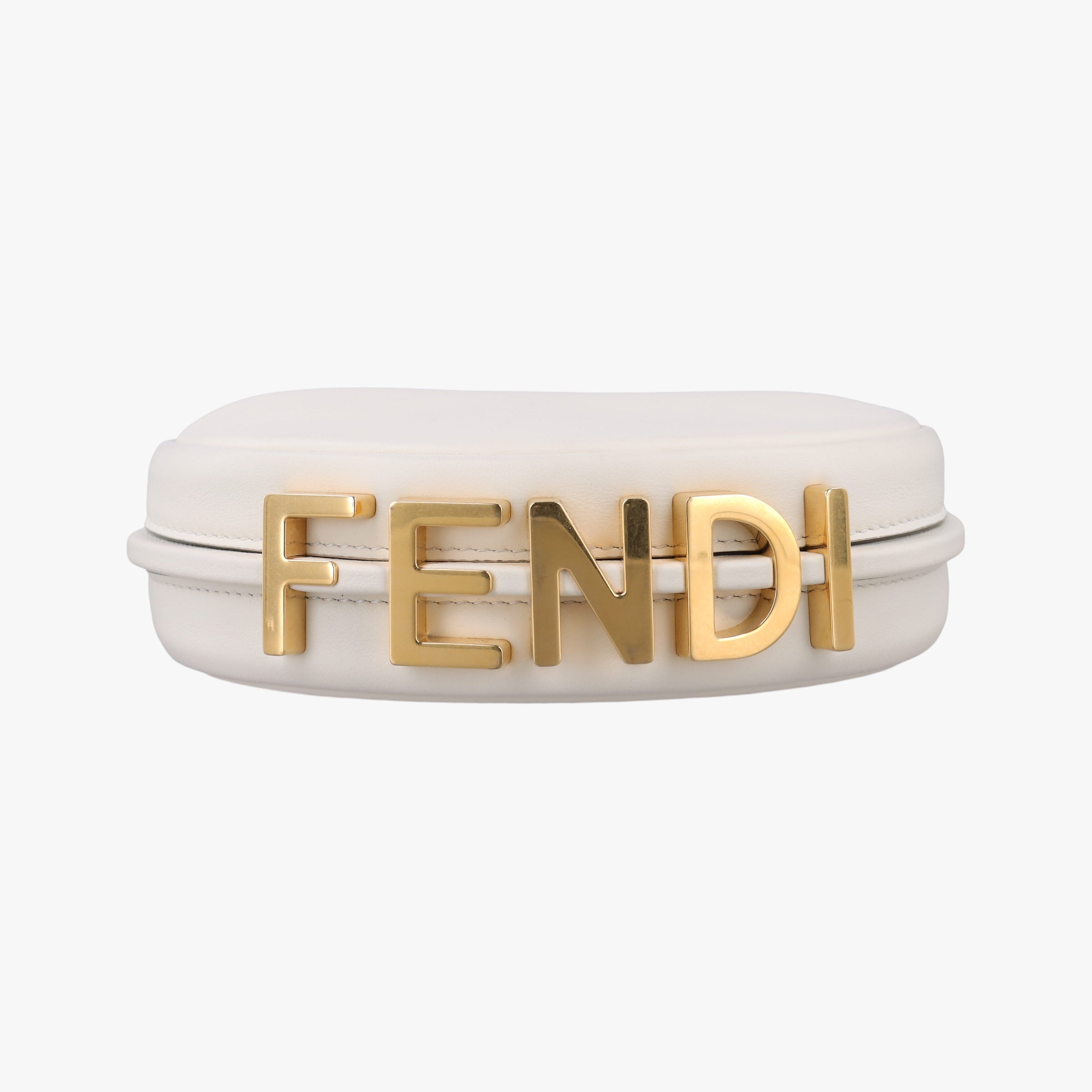 Nano Fendigraphy White Leather 7AS089 7AS089 A5DY 229.0189ナノ フェンディグラフィー ホワイト レザー 7AS089 7AS089 A5DY 229.0189