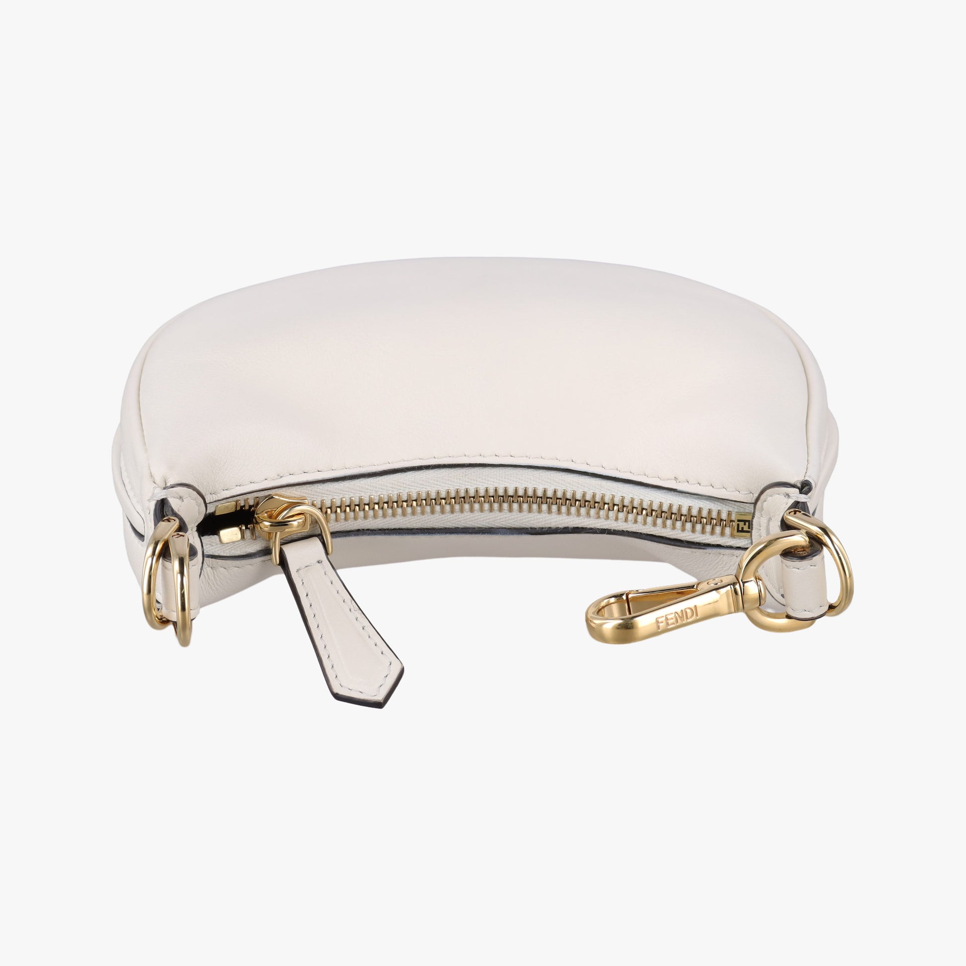 Nano Fendigraphy White Leather 7AS089 7AS089 A5DY 229.0189ナノ フェンディグラフィー ホワイト レザー 7AS089 7AS089 A5DY 229.0189