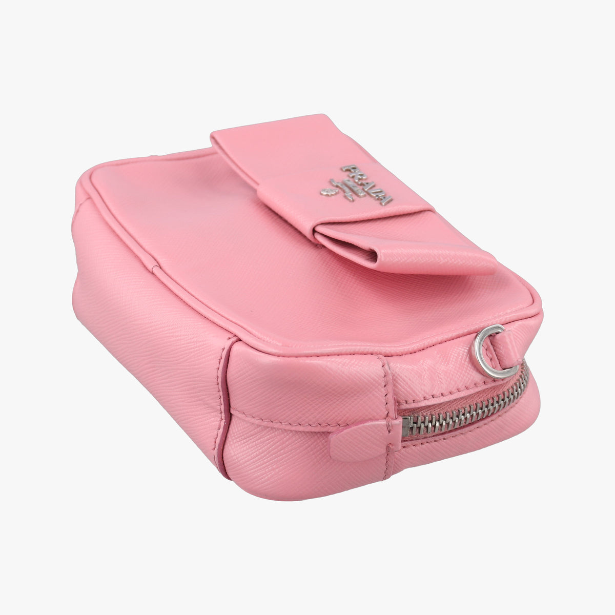 Ribbon Camera Pink Saffiano leather 1N1674 42 Iリボンカメラ ピンク サフィアーノレザー 1N1674 42 I