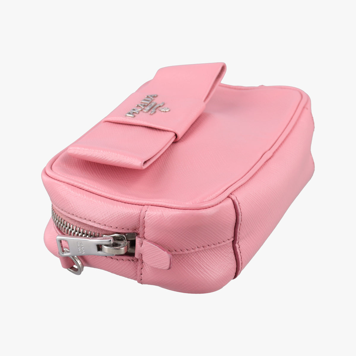 Ribbon Camera Pink Saffiano leather 1N1674 42 Iリボンカメラ ピンク サフィアーノレザー 1N1674 42 I