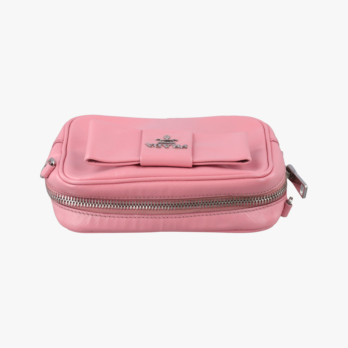 Ribbon Camera Pink Saffiano leather 1N1674 42 Iリボンカメラ ピンク サフィアーノレザー 1N1674 42 I