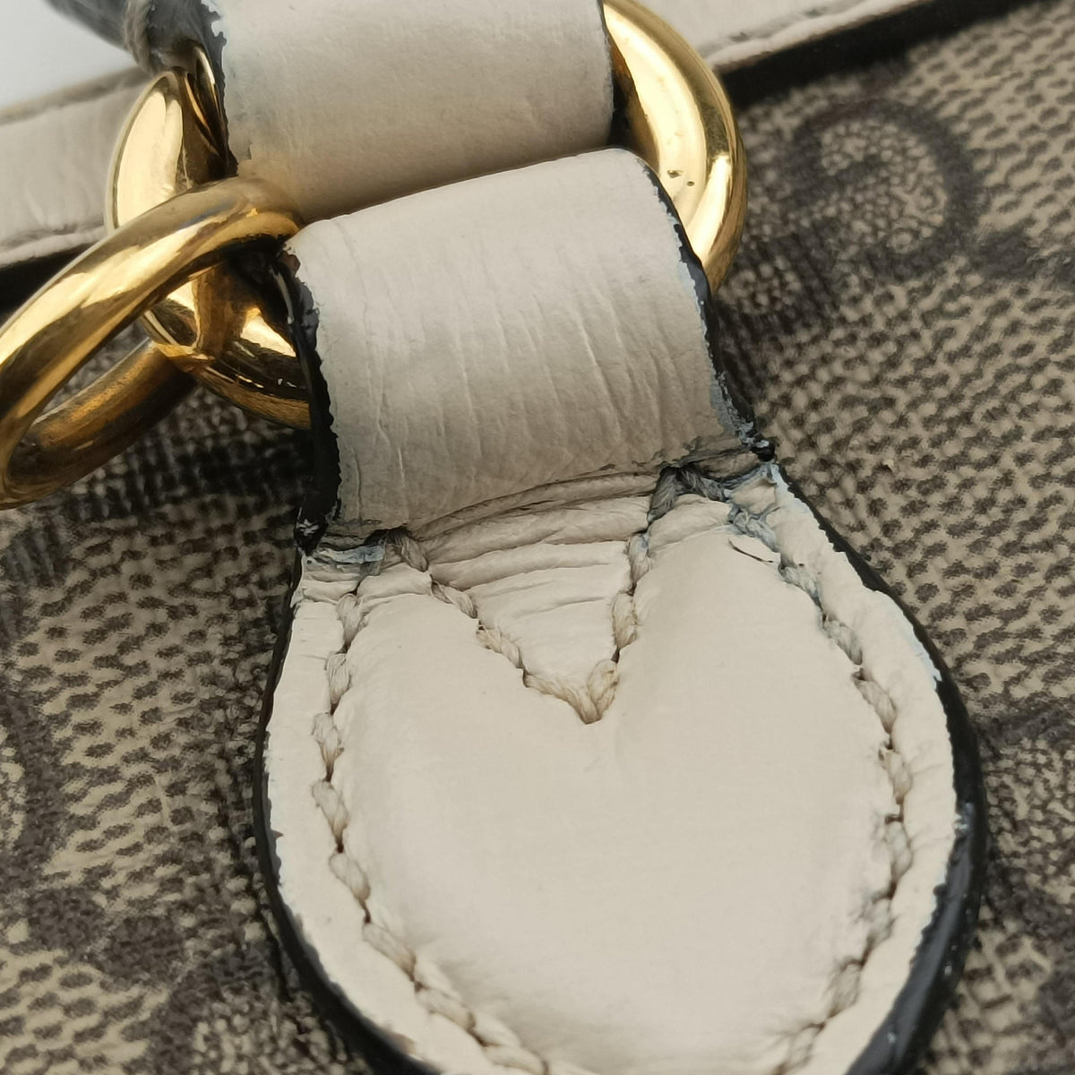 KEN SCOTT Horsebit 1955 beige×white PVC coated canvas×leather 640716 D034030455ホースビット 1955 ベージュ×ホワイト PVCコーティングキャンバス×レザー 640716 D034030455