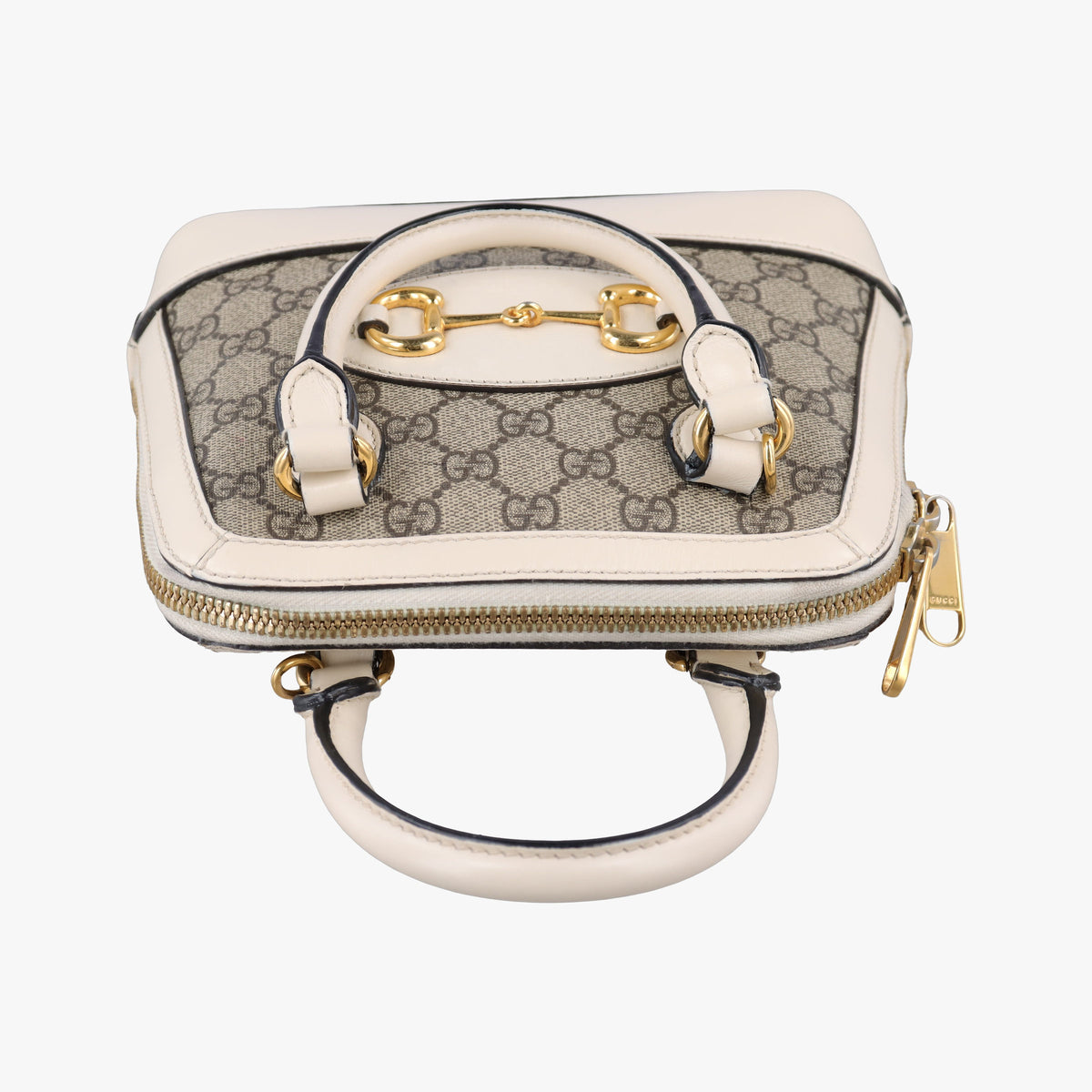 KEN SCOTT Horsebit 1955 beige×white PVC coated canvas×leather 640716 D034030455ホースビット 1955 ベージュ×ホワイト PVCコーティングキャンバス×レザー 640716 D034030455
