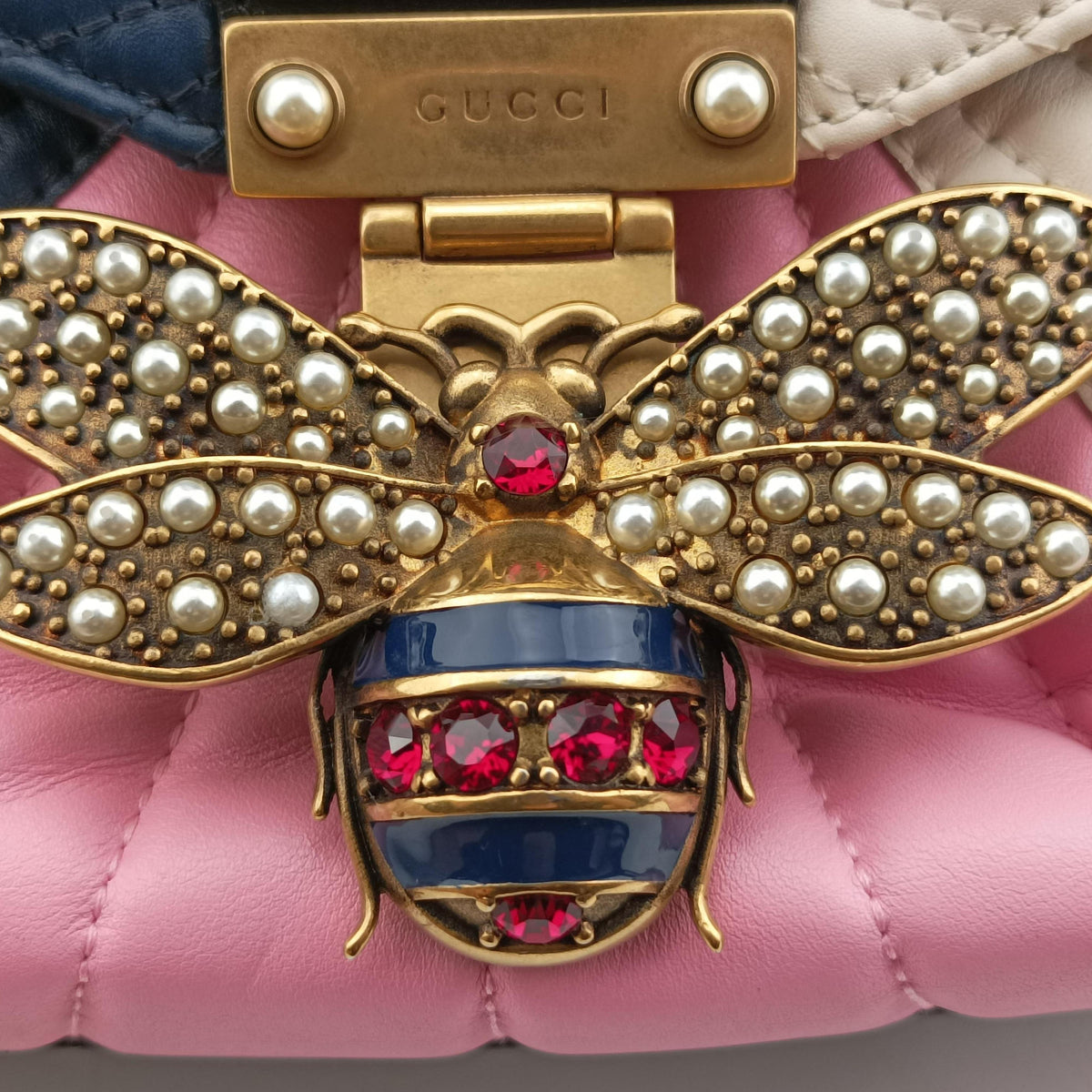 Queen Margaret Bamboo Multicolour Leather 476664 H0222474126クイーンマーガレット バンブー マルチカラー レザー 476664 H0222474126