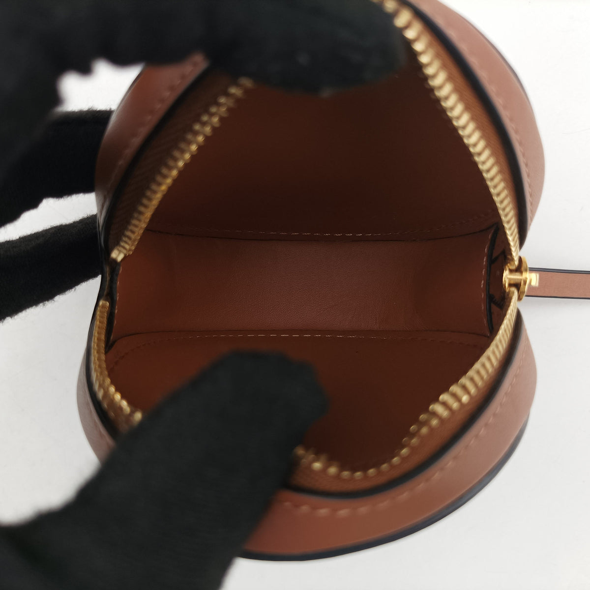 Cookie pouch Brown Leather 10 21 33クッキー ポーチ ブラウン レザー 10 21 33