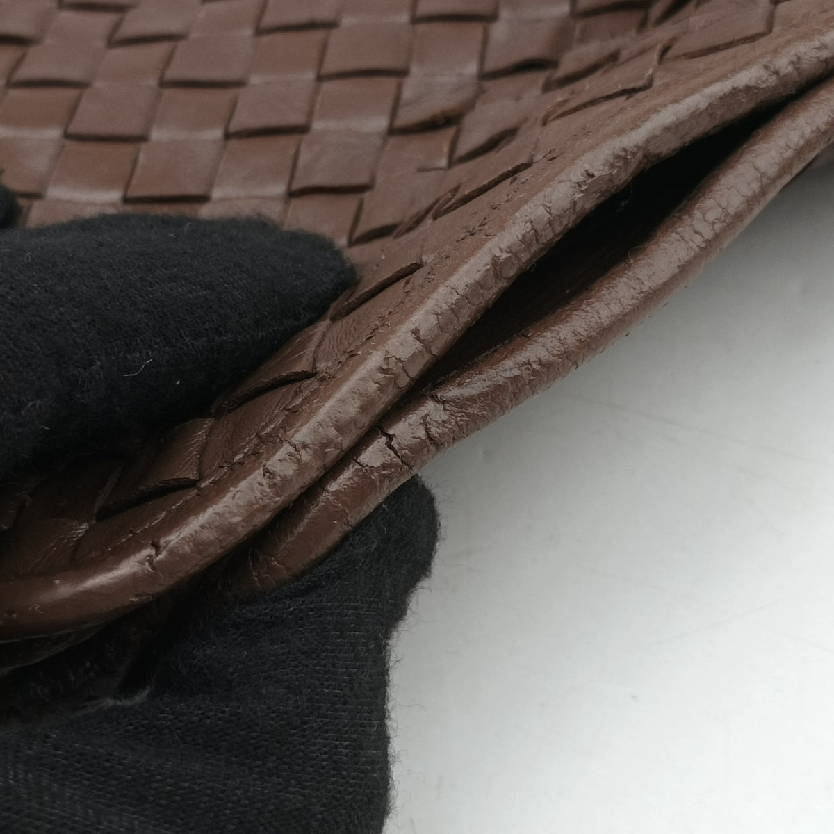 Intrecciato Brown lambskin B01135528Vイントレチャート ブラウン ラムスキン B01135528V
