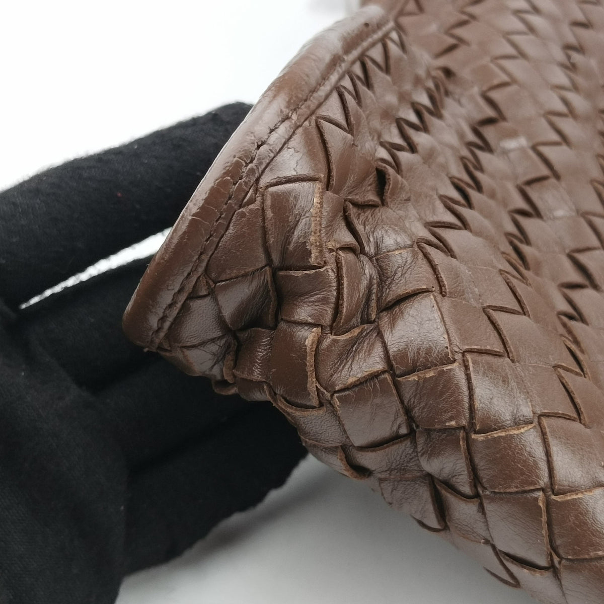 Intrecciato Brown lambskin B01135528Vイントレチャート ブラウン ラムスキン B01135528V