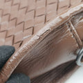 Intrecciato Brown lambskin B01135528Vイントレチャート ブラウン ラムスキン B01135528V