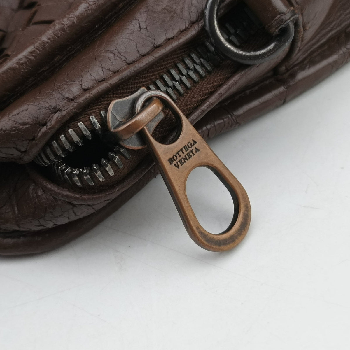 Intrecciato Brown lambskin B01135528Vイントレチャート ブラウン ラムスキン B01135528V