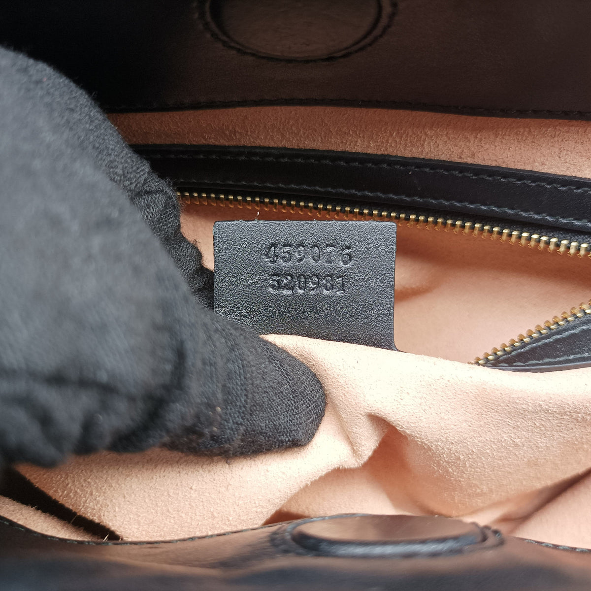 Bamboo Web Nymphaea Black Leather 459076 E021144074ニムフェア バンブー ウェブ ブラック レザー 459076 E021144074