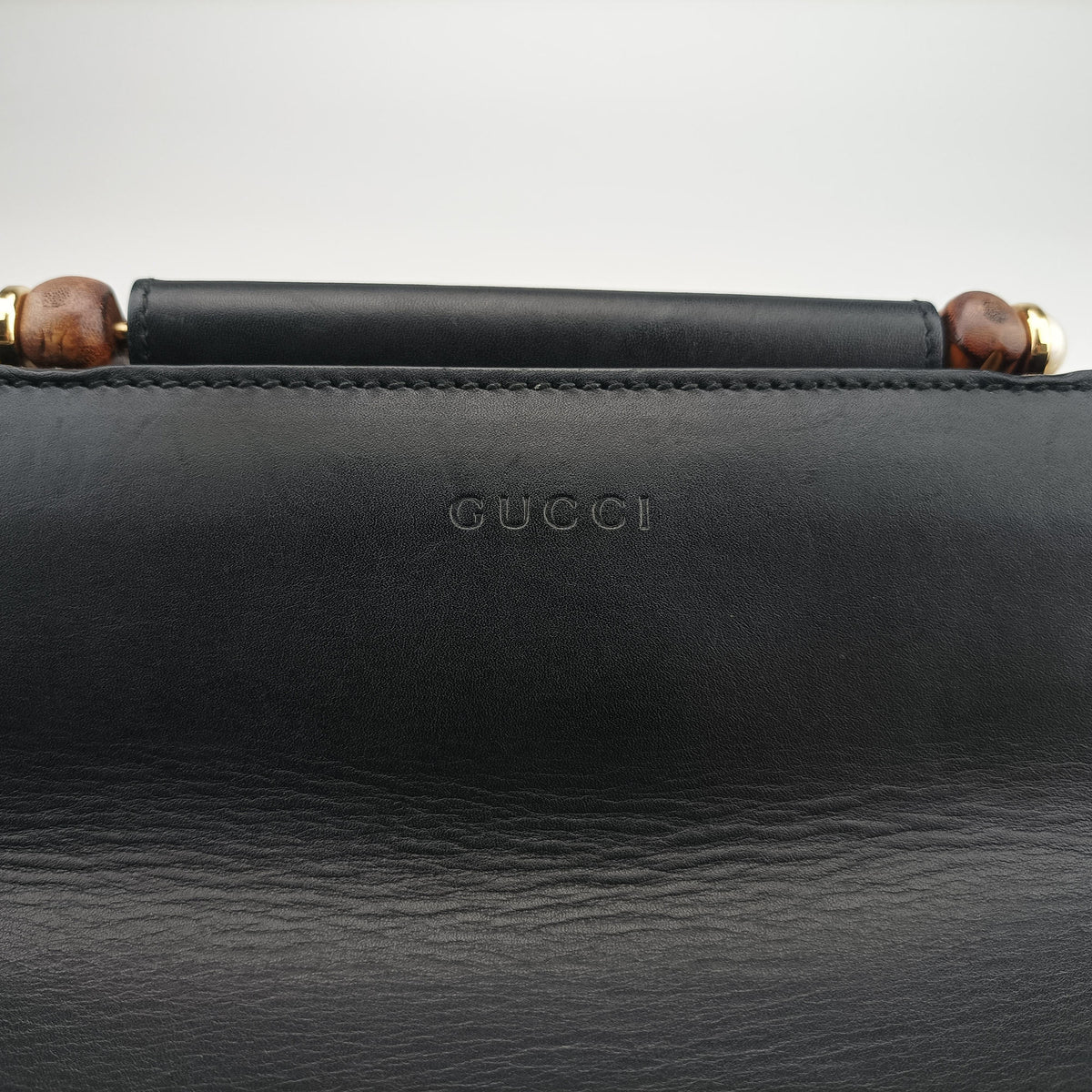 Bamboo Web Nymphaea Black Leather 459076 E021144074ニムフェア バンブー ウェブ ブラック レザー 459076 E021144074