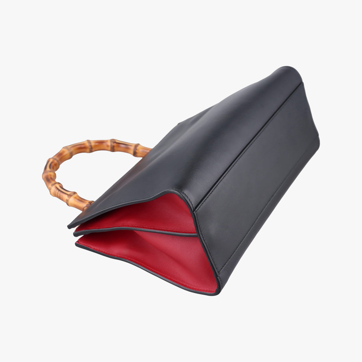Bamboo Web Nymphaea Black Leather 459076 E021144074ニムフェア バンブー ウェブ ブラック レザー 459076 E021144074