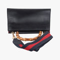 Bamboo Web Nymphaea Black Leather 459076 E021144074ニムフェア バンブー ウェブ ブラック レザー 459076 E021144074