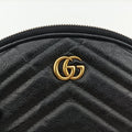 GG Marmont Black Leather 524597 GGマーモント ブラック レザー 524597