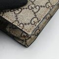 GG Supreme Bee beige×black PVC coated canvas×Leather 450950 G020712977GGスプリーム ビー ベージュ×ブラック PVCコーティングキャンバス×レザー 450950 G020712977