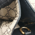 GG Supreme Bee beige×black PVC coated canvas×Leather 450950 G020712977GGスプリーム ビー ベージュ×ブラック PVCコーティングキャンバス×レザー 450950 G020712977