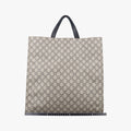 GG Supreme Bee beige×black PVC coated canvas×Leather 450950 G020712977GGスプリーム ビー ベージュ×ブラック PVCコーティングキャンバス×レザー 450950 G020712977