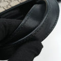 GG Supreme Bee beige×black PVC coated canvas×Leather 450950 G020712977GGスプリーム ビー ベージュ×ブラック PVCコーティングキャンバス×レザー 450950 G020712977