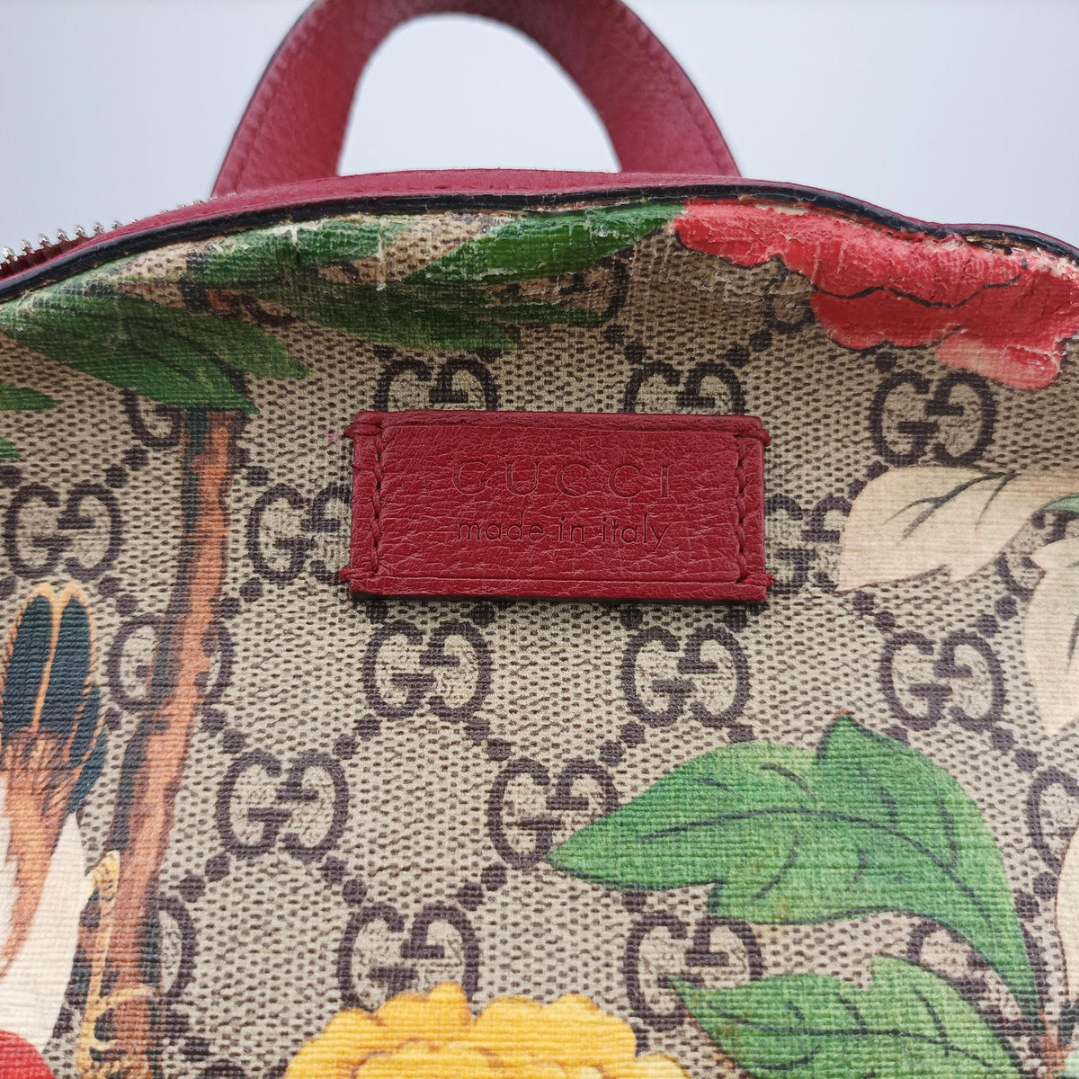 GG Supreme Tian Beige×multicolor PVC coated canvas×Leather 427042 G020481816GGスプリームティアン ベージュ×マルチカラー PVCコーティングキャンバス×レザー 427042 G020481816